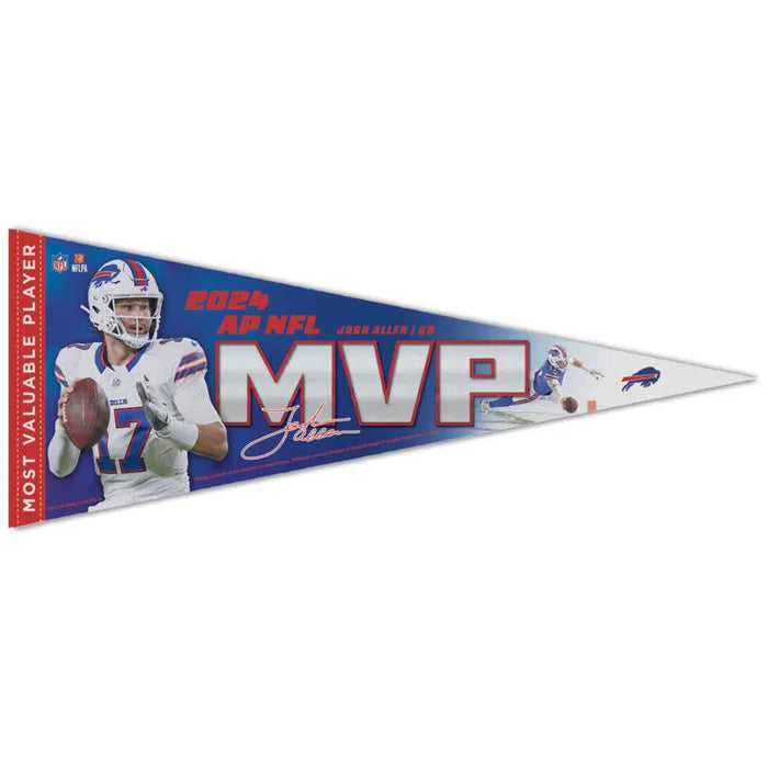 Buffalo Bills 2024 MVP Josh Allen Premium Pennant