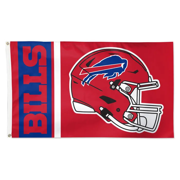 Buffalo Bills Red Helmet Flag