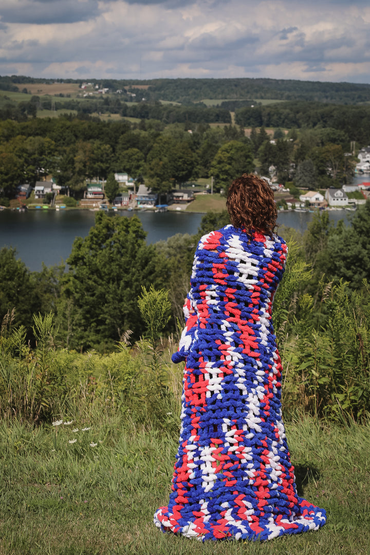 Buffalo Football Chenille Chunky Cable Knit Blanket - 50" x 60" -