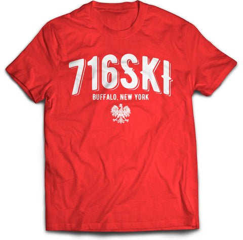 716SKI red - Polish - Adult T-Shirt
