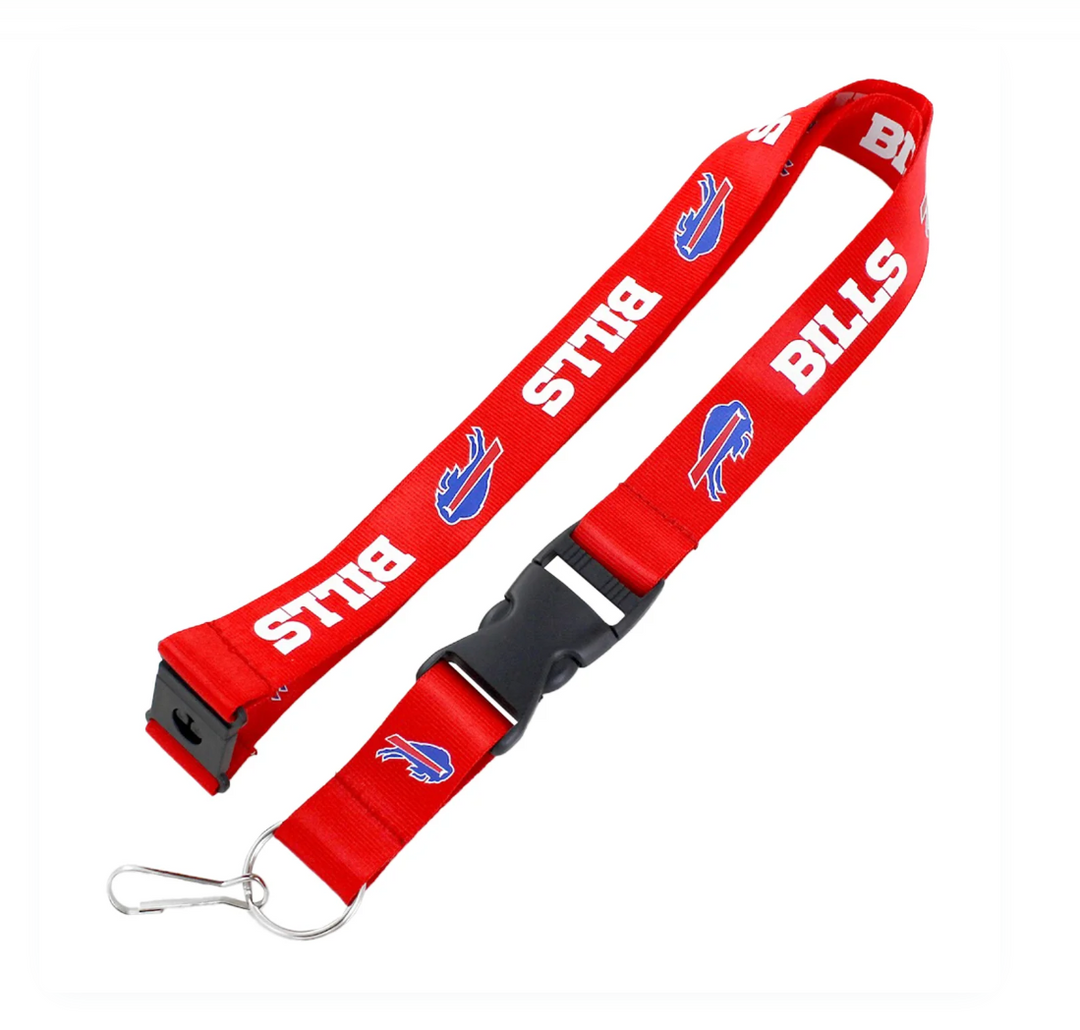 Buffalo Bills Red Snap Clip Lanyard