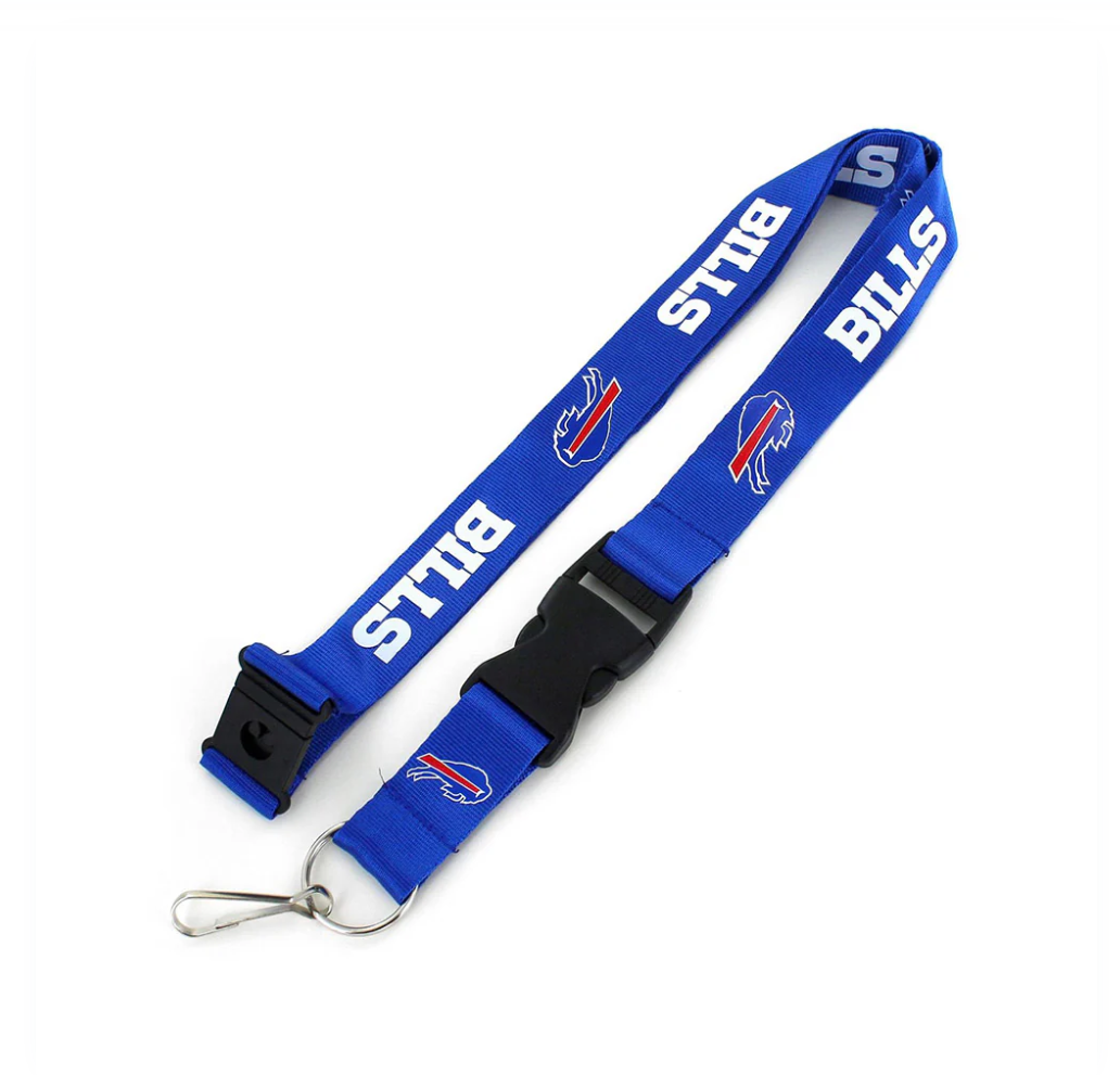 Buffalo Bills Blue Snap Clip Lanyard