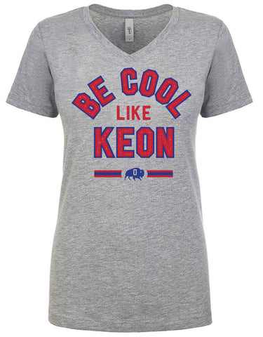 PREORDER SALE - Be Cool Like Keon - Grey - Ladies Fitted V neck
