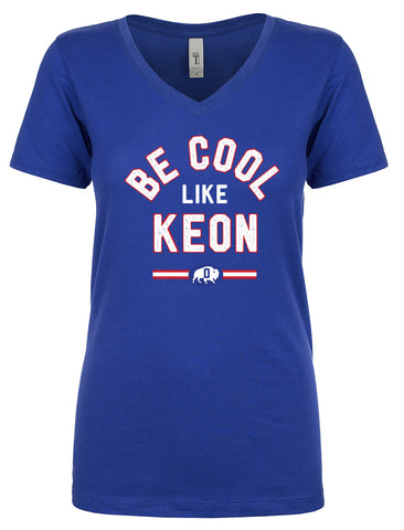 PREORDER SALE - Be Cool Like Keon - Royal Blue - Ladies Fitted V neck