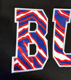 BUF Stripes Embroidered - BLACK - Crewneck Sweatshirt