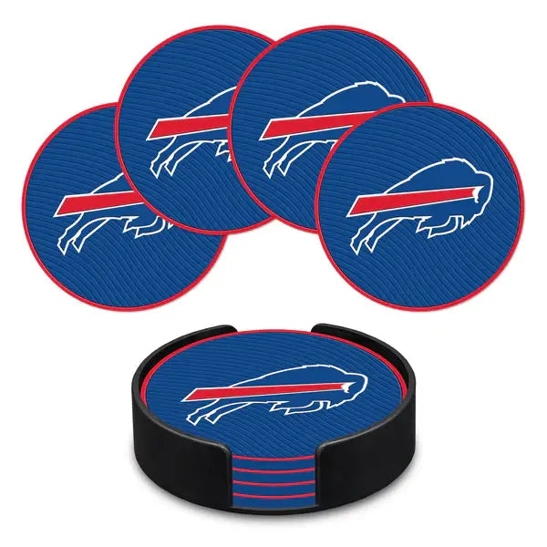 Buffalo Bills Molded PVC 4-Piece Coaster Set