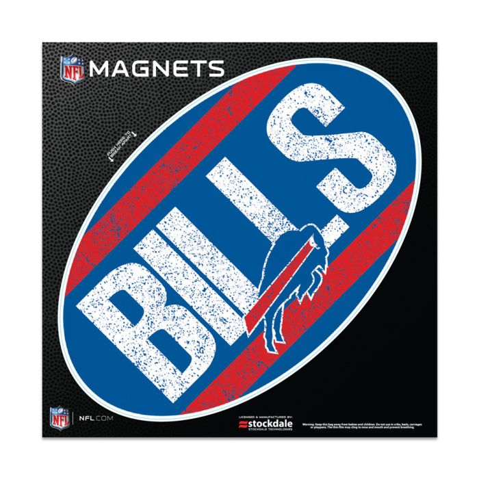 BUFFALO BILLS VINTAGE OUTDOOR MAGNETS 6" X 6"