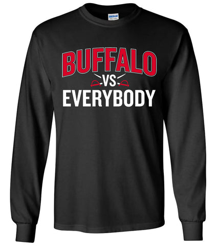 Buffalo Hockey Vs Everybody - Black - LongSleeve T