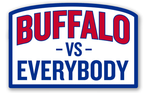 Buffalo vs Everybody removable sticker