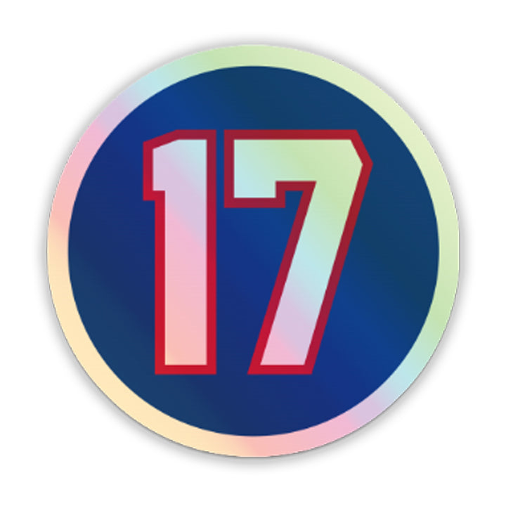 17 removable sticker