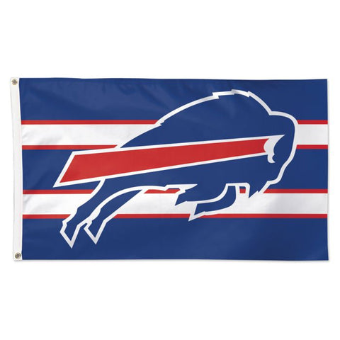 Buffalo Bills Horizontal Stripes Flag