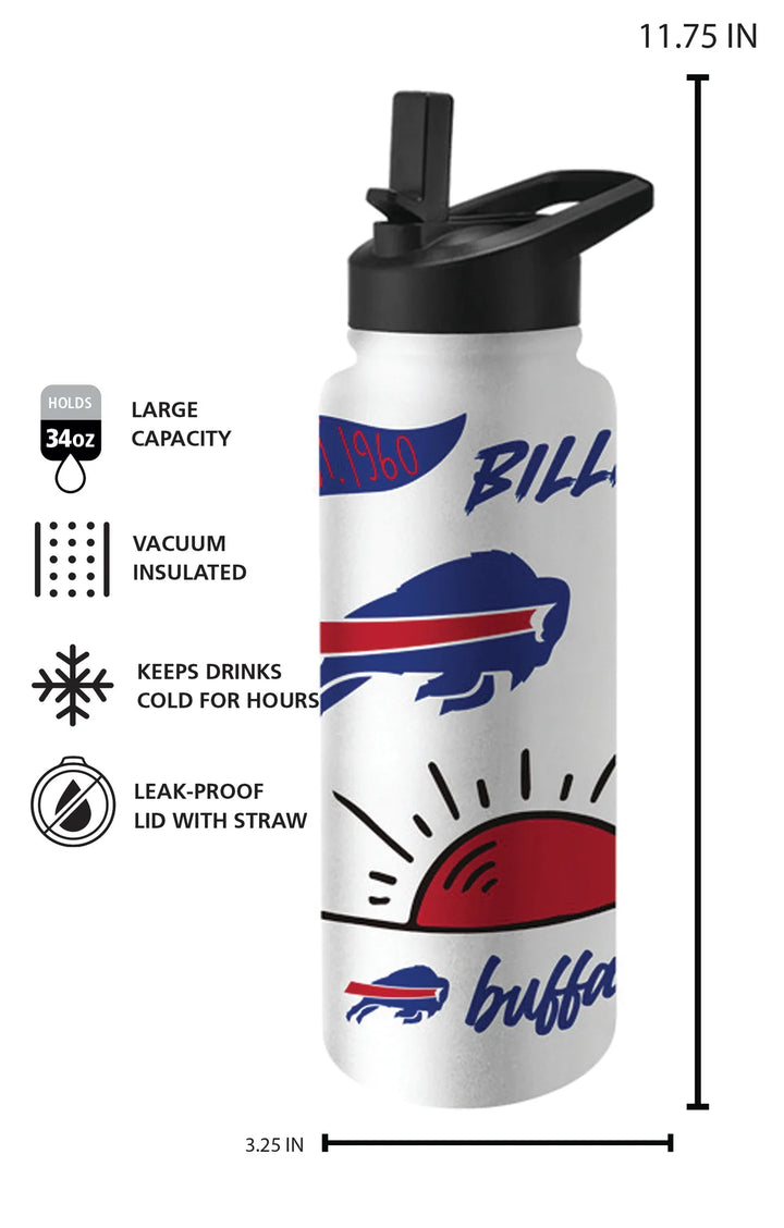 Buffalo Bills - 34oz Native Quencher Bottle