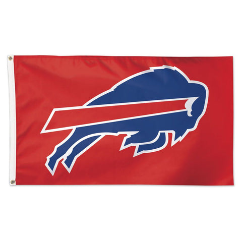 BUFFALO BILLS RED BACKGROUND FLAG - DELUXE 3' X 5'