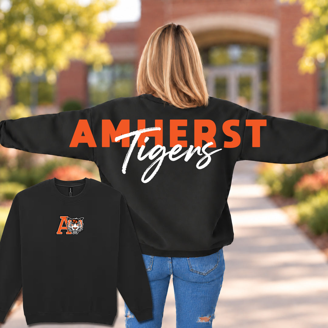 Amherst Tigers Wingspan  - Crewneck Sweatshirt