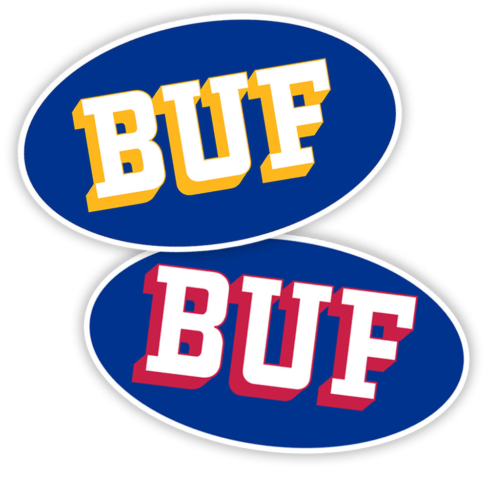 BUF Oval removable sticker