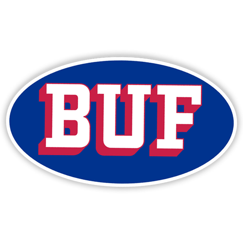 BUF Oval removable sticker