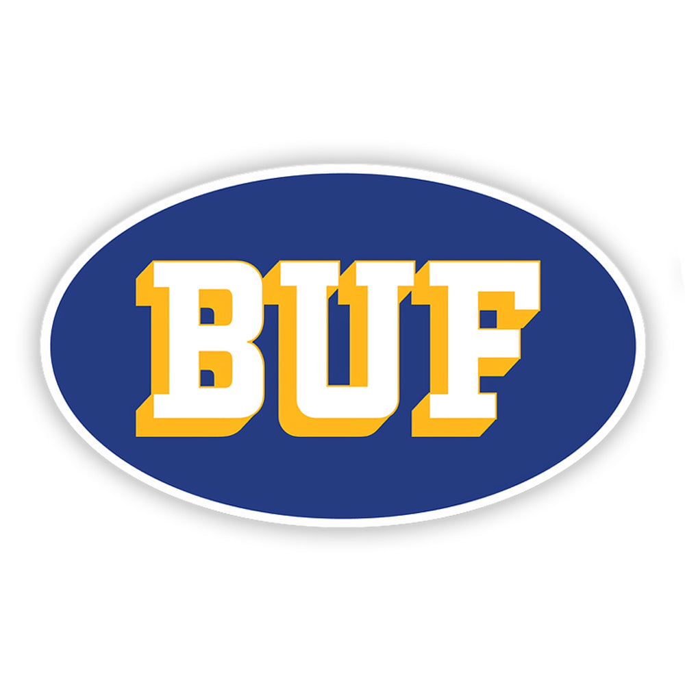 BUF Oval removable sticker