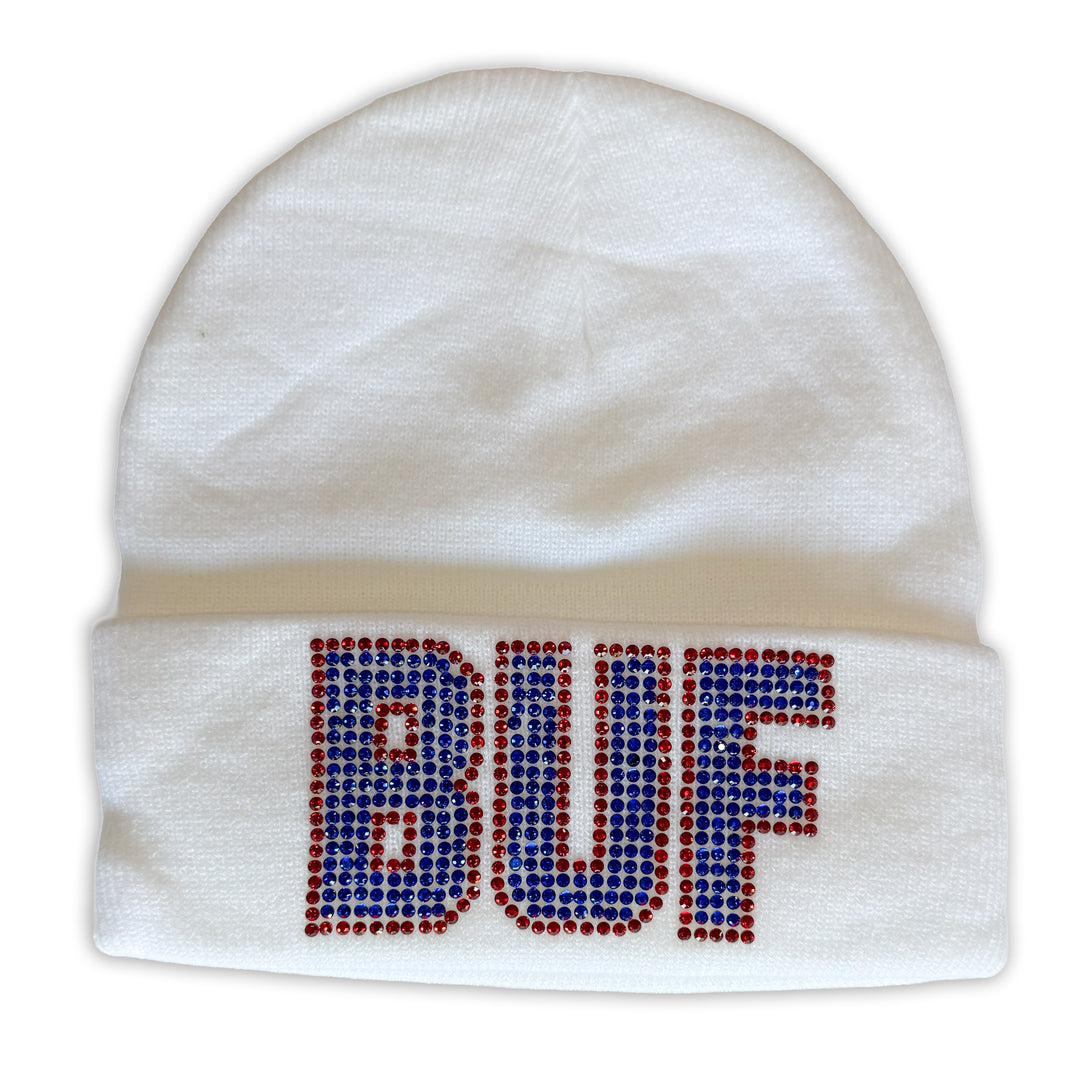BUF Sparkle Knit Winter Hat - White