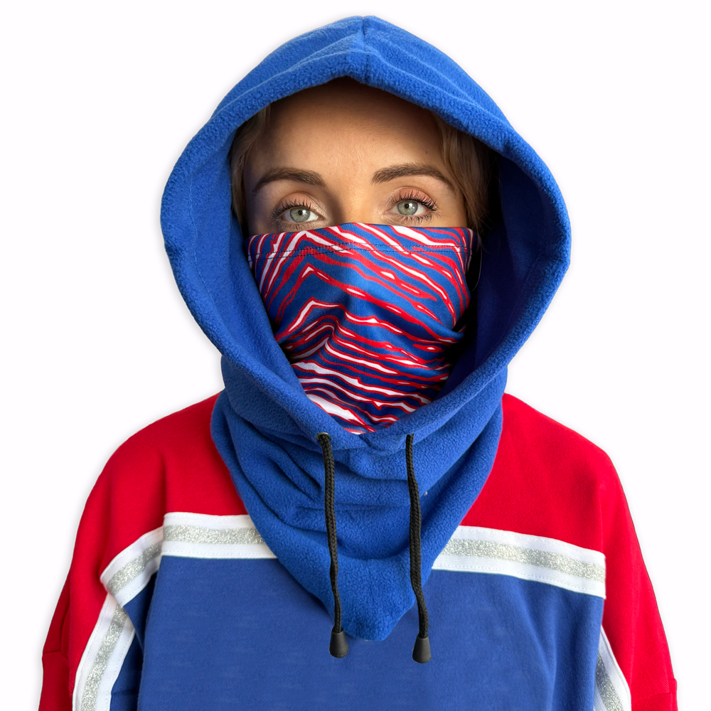 Fleece Drawstring Hooded Gaiter