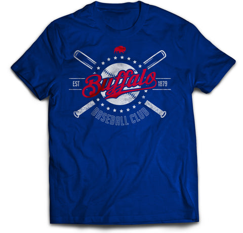 Retro Buffalo Baseball - Adult Tshirt