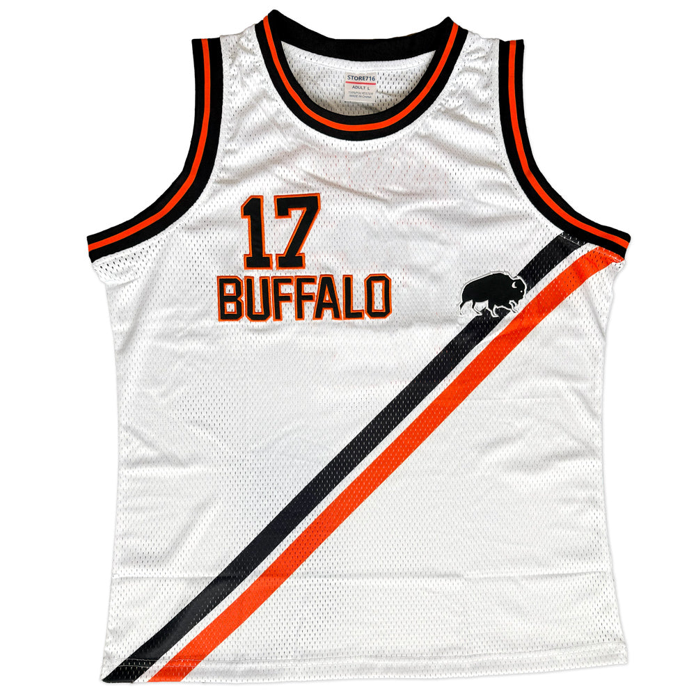 Buffalo White Basketball Jersey - Allen