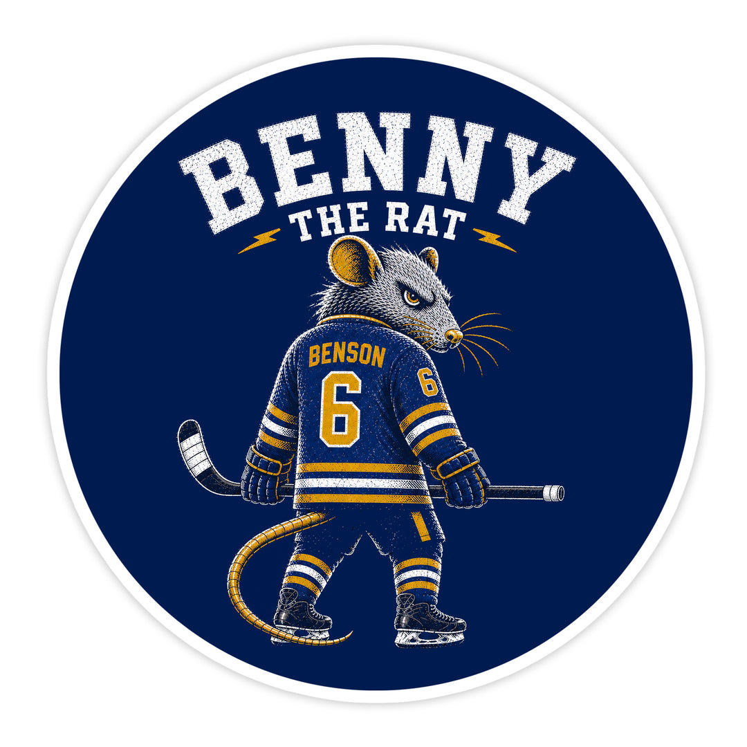 Benny the Rat removable sticker