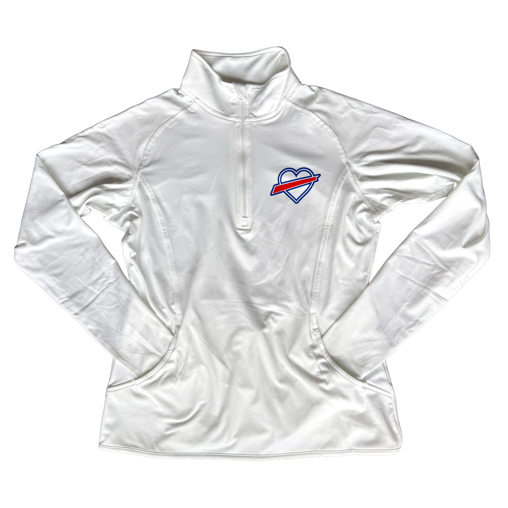 Buffalo Heart Ladies Dryfit 1/4 Zip Pullover