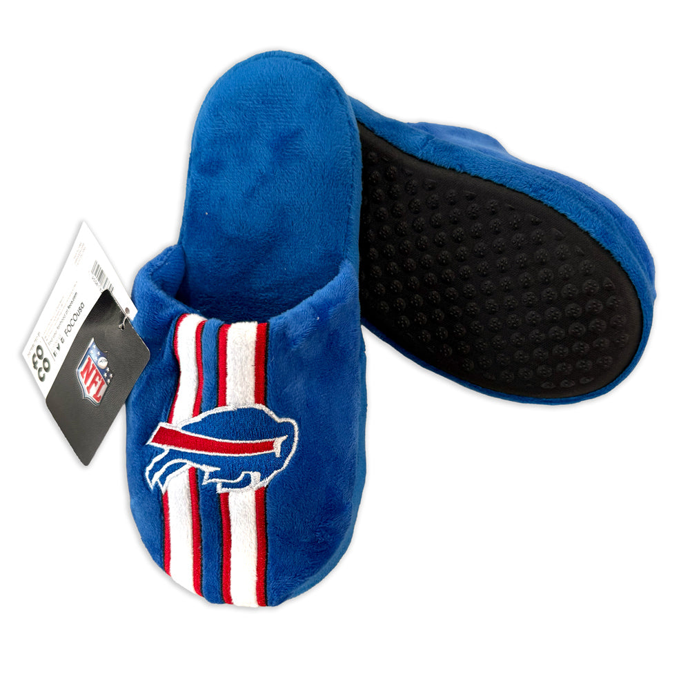 Buffalo Bills Youth Striped Slippers