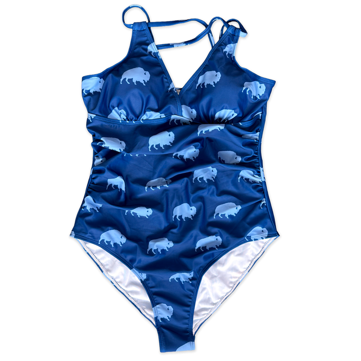 Navy Buffalo Ladies Swimsuit