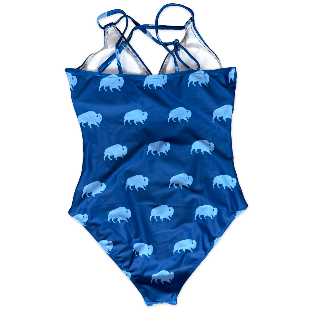Navy Buffalo Ladies Swimsuit
