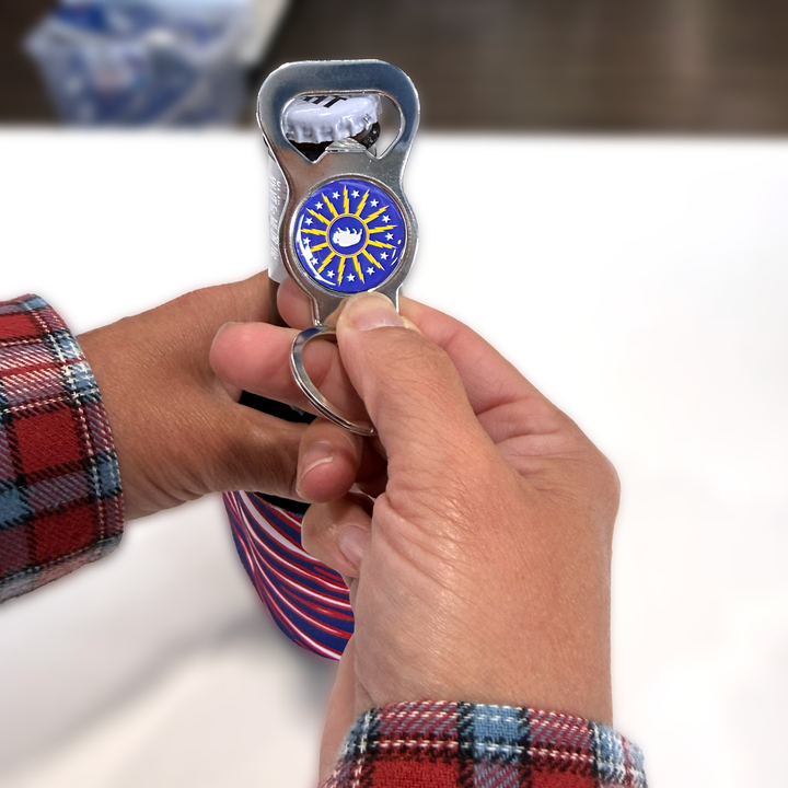Buffalo Bolt Hockey Bottle Opener Key Ring