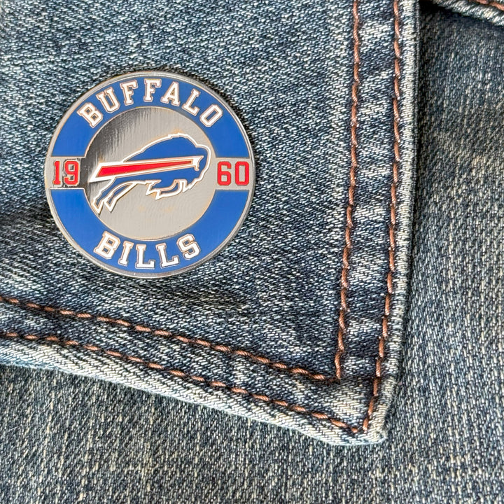 Buffalo Bills Established Collector Enamel Pin Jewelry Card