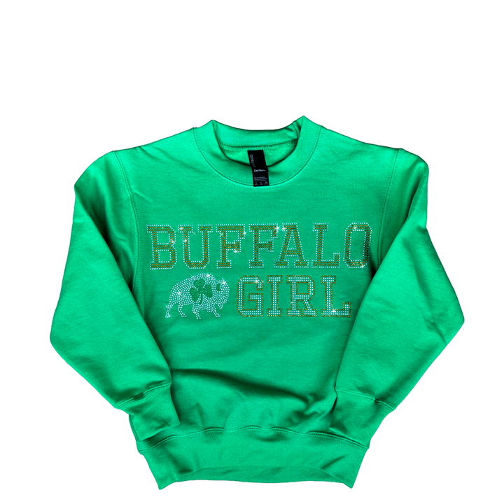 NEW - Buffalo Girl Sparkle Crew YOUTH - Irish