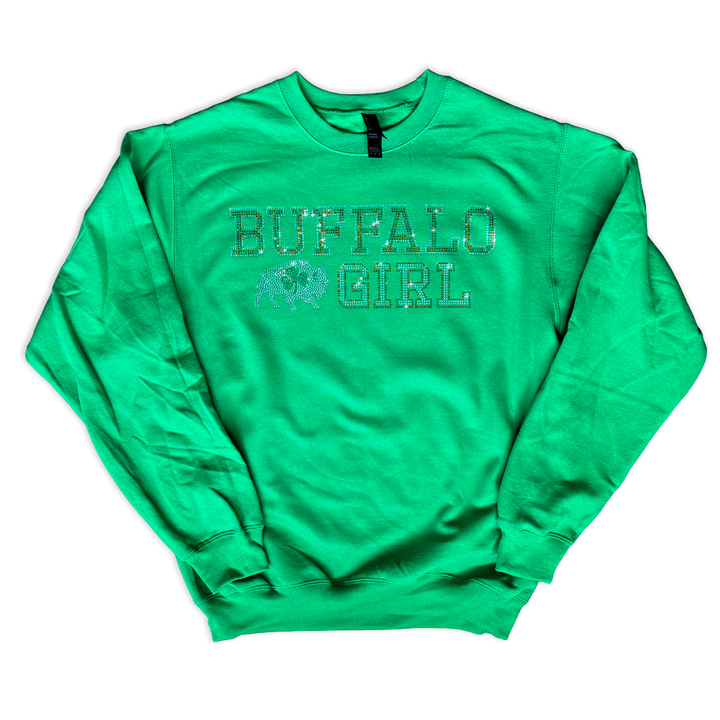 NEW - Buffalo Girl Sparkle Crew - Irish