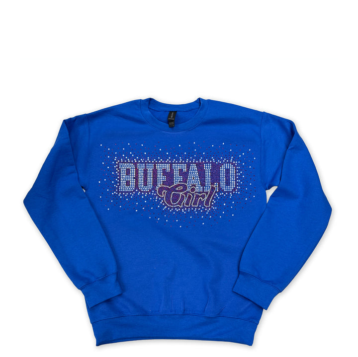 Buffalo Girl Sparkle Crew YOUTH  - Royal