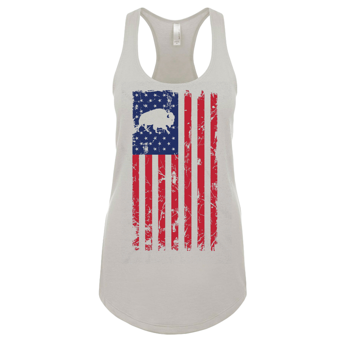 Buffalo USA Flag - Gray
