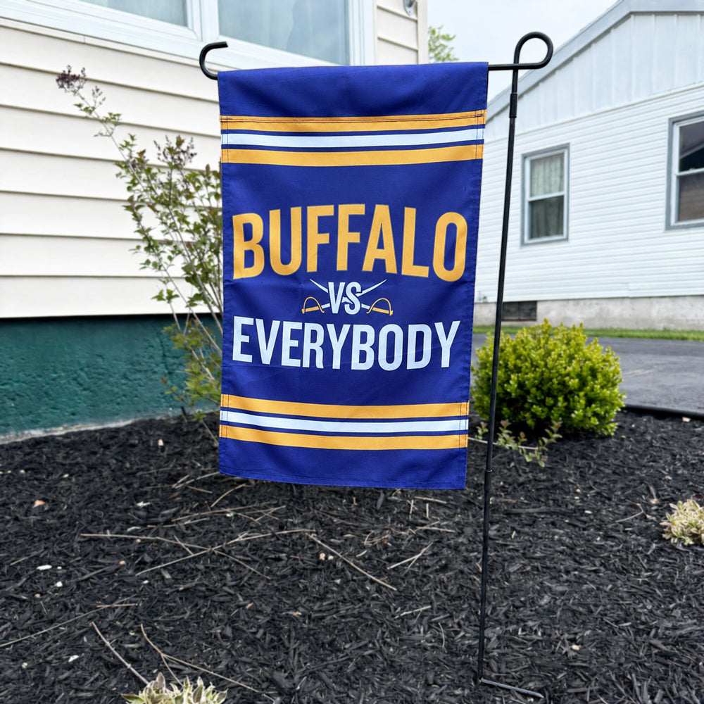 Buffalo Vs Everybody Garden Flag