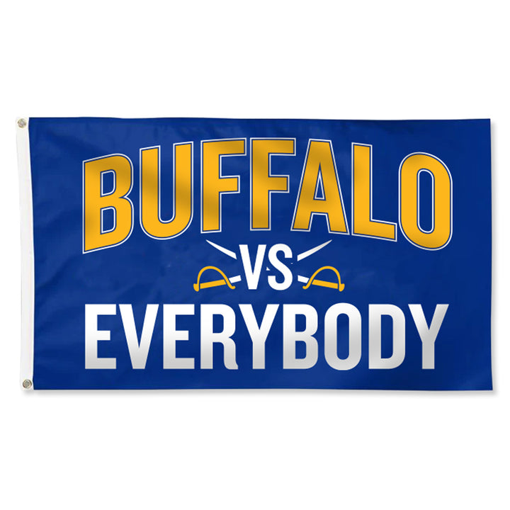 Buffalo Vs Everybody 3'x5' Flag - Hockey