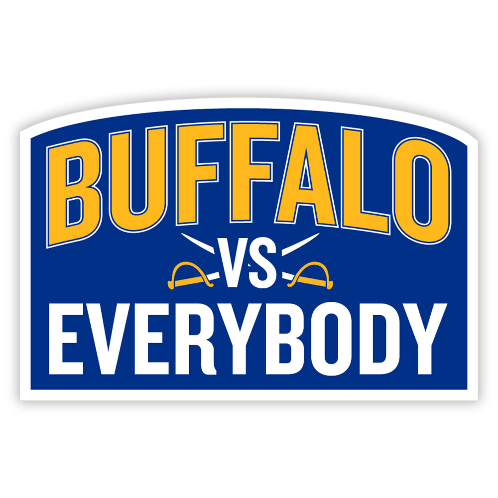 Buffalo Hockey vs Everybody removable sticker