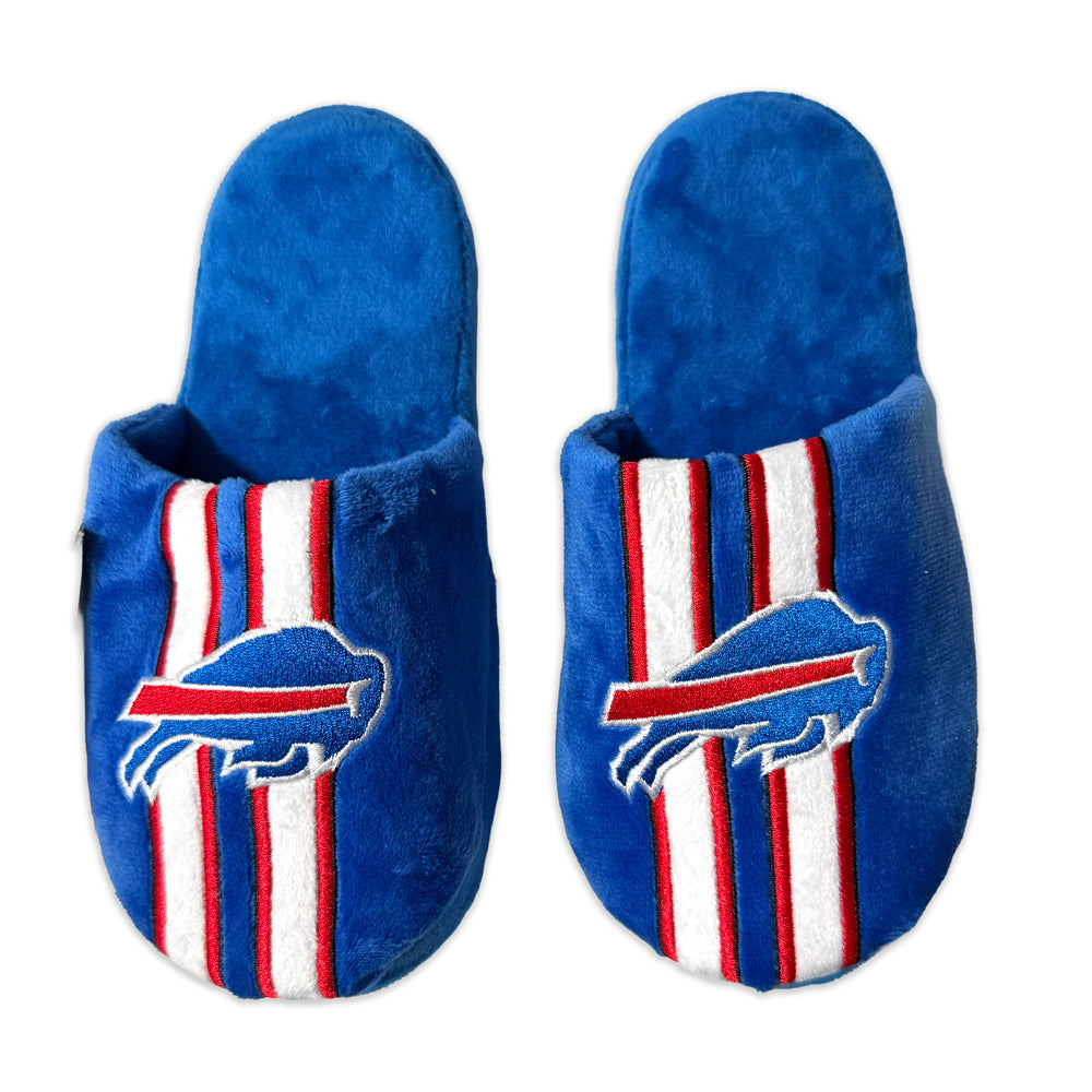 Buffalo Bills Youth Striped Slippers