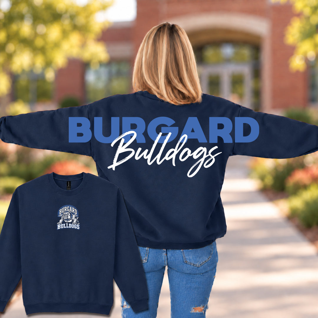 Burgard Bulldogs Wingspan - Crewneck Sweatshirt
