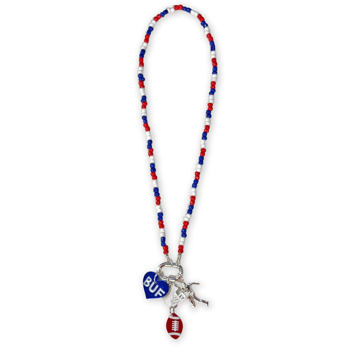 Buffalo Football Charm Necklace