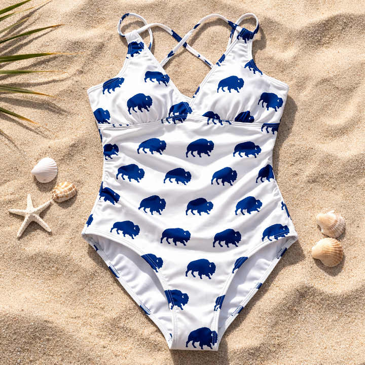 White Buffalo Ladies Swimsuit