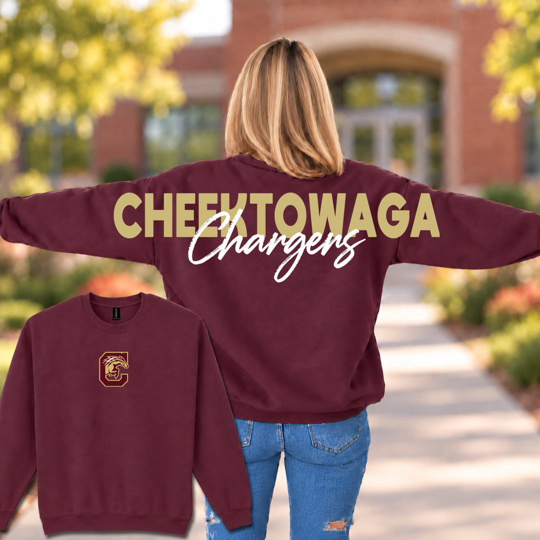 Cheektowaga Chargers Wingspan - Crewneck Sweatshirt