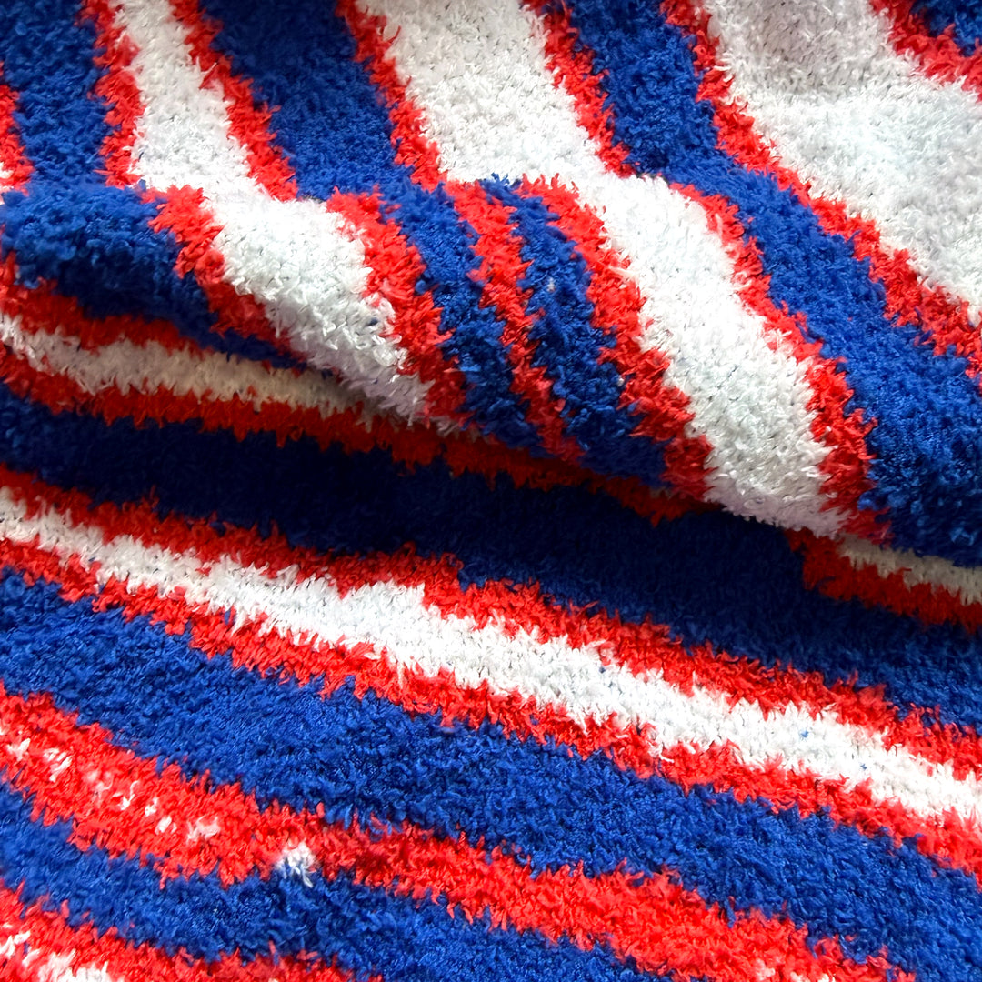 NEW - Mafia Stripes - 51" x 63"  Chenille Feather Yarn Throw Blanket