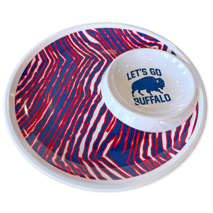 Mafia Stripes Melamine Chip & Dip Platter