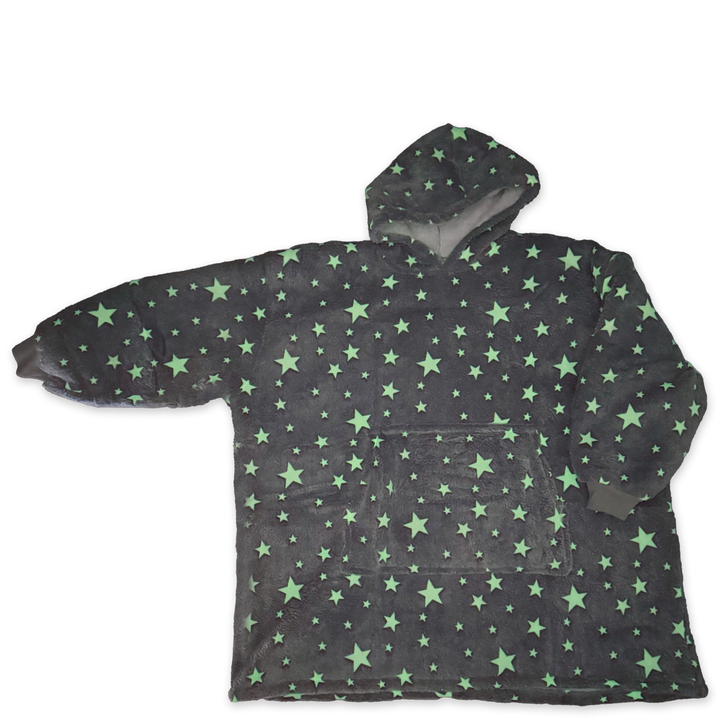 Glow in the Dark Oversized Sherpa Hoodie - YOUTH