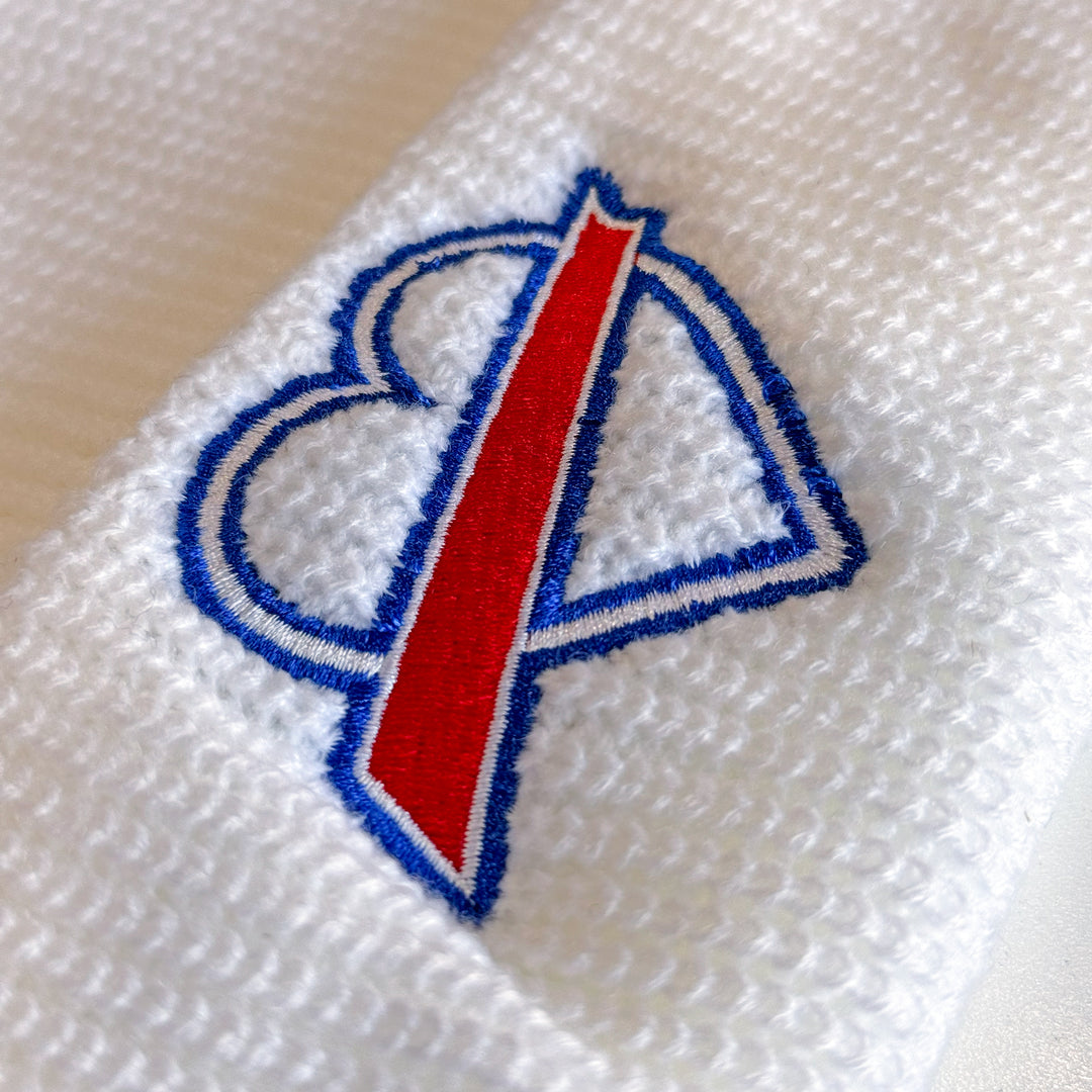 Buffalo Heart Embroidered Knit Winter Hat - White