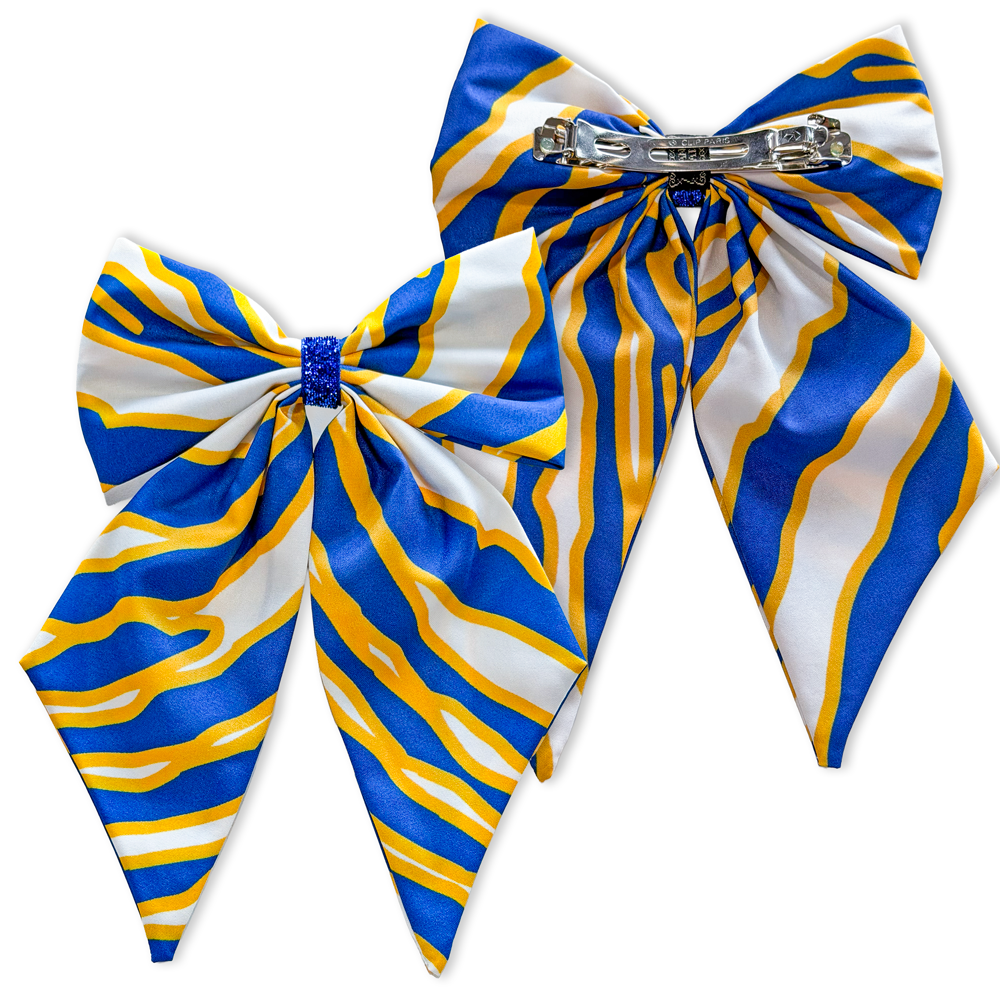 Hockey Stripes Hair Bows