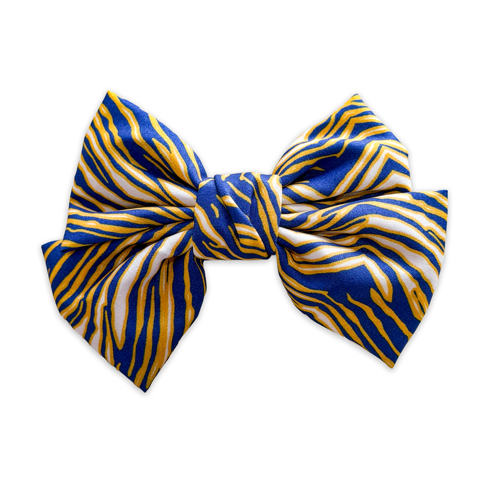 Hockey Stripes Hair Bows